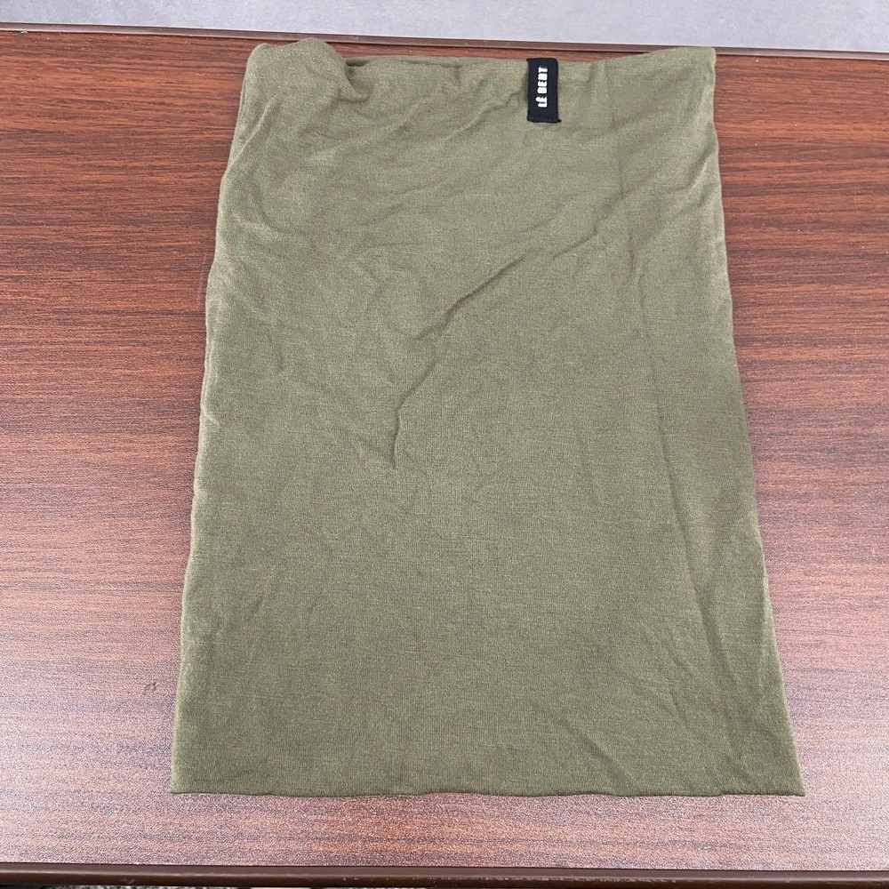 Le Bent Unisex Adults Olive Green Stretch Double Layer Neck Warmer Gaiter 13"x9"
